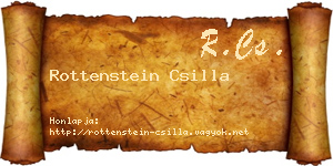 Rottenstein Csilla névjegykártya